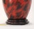 Ceramic Vintage Art Deco Hand-Painted Red and Black Tortoiseshell Porcelain Table Lamps - Pair For Sale - Image 7 of 9