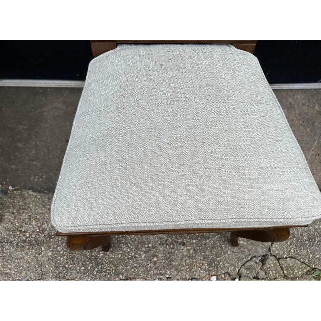 Mid 20th Century Mid 20th Century Set of 6 Vintage Walnut Cane Back Dining Chairs For Sale - Image 5 of 9