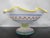 Bright and lovely Italian majolica pottery made in Deruta. Footed fruit bowl with scalloped rim, handcrafted and hand-...