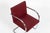 Pair Mid-Century Red Brno Armchairs by Mies Van Der Rohe for Knoll, 1983 For Sale - Image 14 of 18