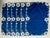 Mid-Century Modern Vintage Set of 6 Royal Blue & White Floral Madeira Cotton Placements For Sale - Image 3 of 15