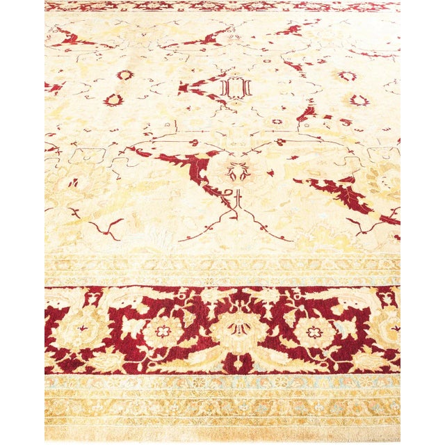 Solo Rugs Mogul, One-of-a-Kind Hand-Knotted Area Rug - Yellow, 12' 4" x 19' 4" For Sale - Image 4 of 8