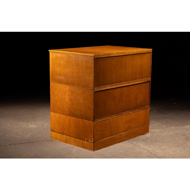 Pair of Mid-Century Mayline Oak Architectural Flat File Cabinets For Sale In Chicago - Image 6 of 11