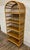 Mid 20th Century Vintage Arched Rattan Etagere Bookshelf Bookcase For Sale - Image 5 of 9