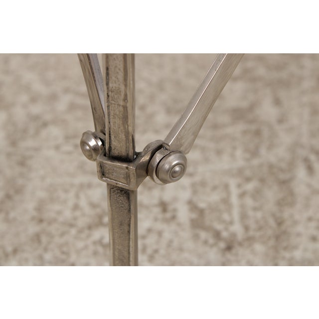 Chrome Ralph Lauren Mirror & Chrome Accent Table For Sale - Image 8 of 16