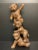 Vintage Carved Solid Wood Three Acrobatic Teddy Bear Sculpture For Sale - Image 4 of 11