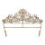 1960s Maison Jansen Style French Floral Full Size Headboard - Newly Painted For Sale