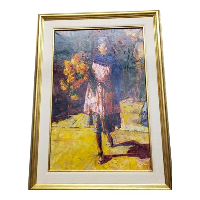 Ernest Lacy (1928–2020) Flowers for the Dead" Date: 2005 Medium: Original Oil on Linen (Superior to Standard Canvas) Dimensions: 36 For Sale