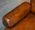 Brown Set of Antique Regency Bolster Brown Leather Library Armchairs For Sale - Image 8 of 18