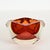 Stunning Murano multifaceted ashtray in red, yellow and clear sommerso blown glass. Designed by Flavio Poli and produced...