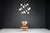 Metal Mid-Century Chandelier in Brass and 12 Opaline Globes from Stilnovo, Italy 1950s For Sale - Image 7 of 17
