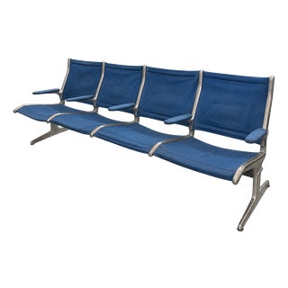 Tandem Sling Airport Seating Bench by Charles & Ray Eames for Herman Miller, 1962 For Sale