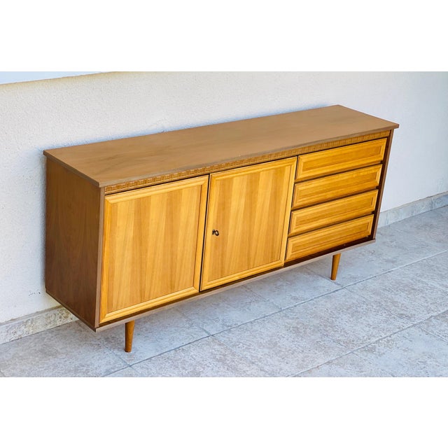 Scandinavian Walnut Sideboard, 1960s For Sale - Image 4 of 13
