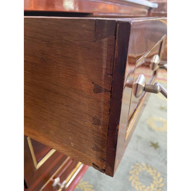 Wood Louis XVI Mahogany and Amaranth Commode For Sale - Image 7 of 13