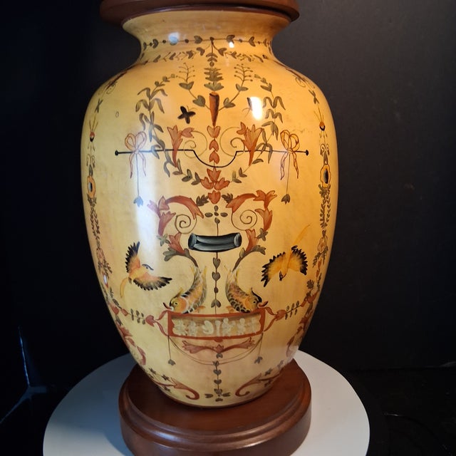 Vintage Chinoiserie Style Microsun Table Lamp For Sale - Image 4 of 6