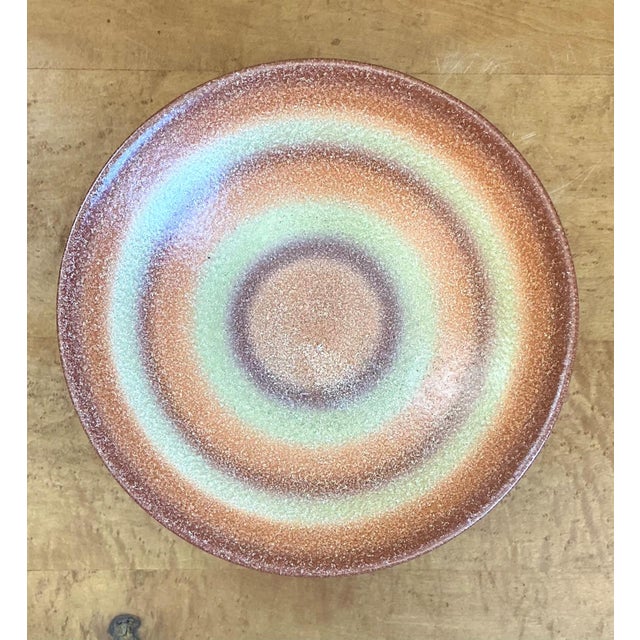 Vintage MCM Textured Ceramic Bowl For Sale - Image 4 of 14