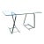 1970's Chrome Paperclip Tubular Tresles With Glass Top Table For Sale