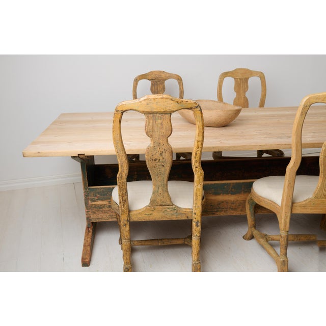 Large Antique Swedish Dining Table in Pine For Sale - Image 3 of 18