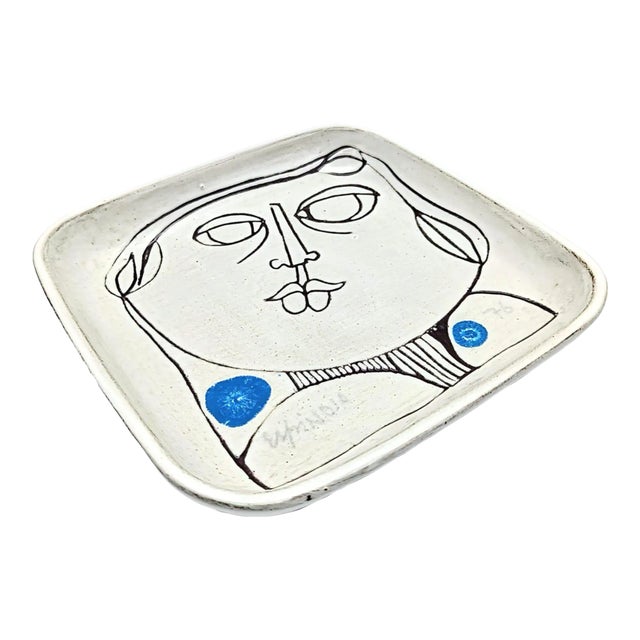 1970s Susana Espinosa Glazed Pottery Plate For Sale