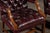 Late 20th Century Pair of Tufted Leather Square-Back Dining Chairs in Oxblood For Sale - Image 15 of 17