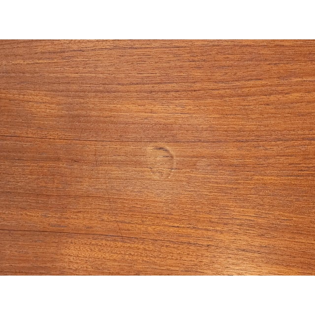 1960 Danish Teak Nesting Tables Set of Three For Sale - Image 9 of 12