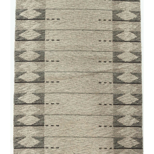 Mid 20th Century Doris Leslie Blau Vintage Swedish Double Sided Runner For Sale - Image 5 of 6
