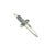 1990s David Yurman Dagger Amulet Pendant Sterling Silver Estate For Sale - Image 4 of 5