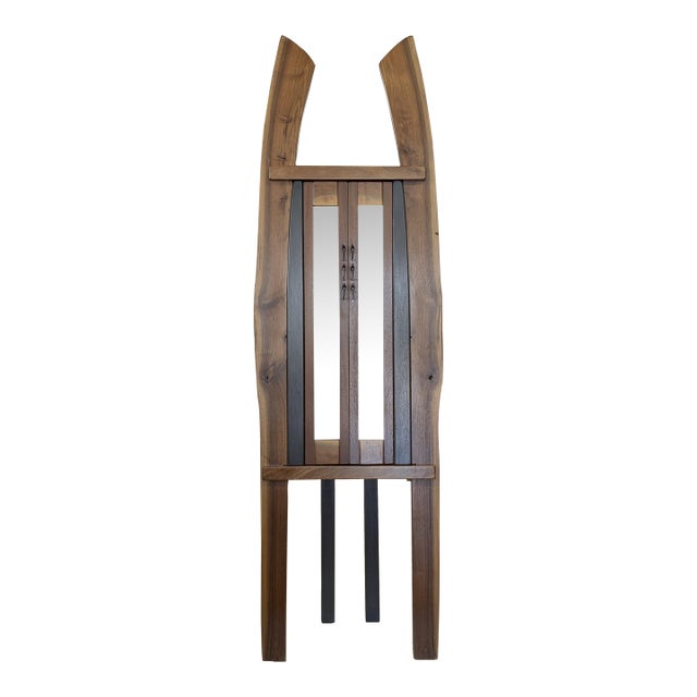 1990s Rare Rick Brunner Live-Edge Walnut Curio Cabinet For Sale