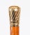 Antique Walking Stick Cane in 18k Gold Pommel, 1800s For Sale - Image 6 of 11
