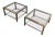 Chrome Side Tables, French, circa 1970 - A Pair For Sale