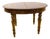 Round Wood Table with Turned Legs For Sale