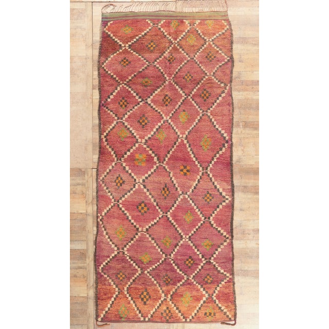 Vintage Boujad Moroccan Rug, 06'04 X 15'00 For Sale - Image 10 of 10