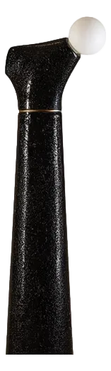 Cylindrical Black Metal Noda II Floor Lamp by Manufacture XXI
