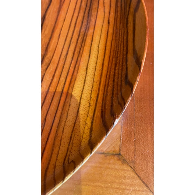 1960s 1960s Bob Stocksdale African Zebra Wood Charger For Sale - Image 5 of 7