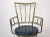 Italian Brass Chiavari Styled Arm Chair For Sale - Image 9 of 12