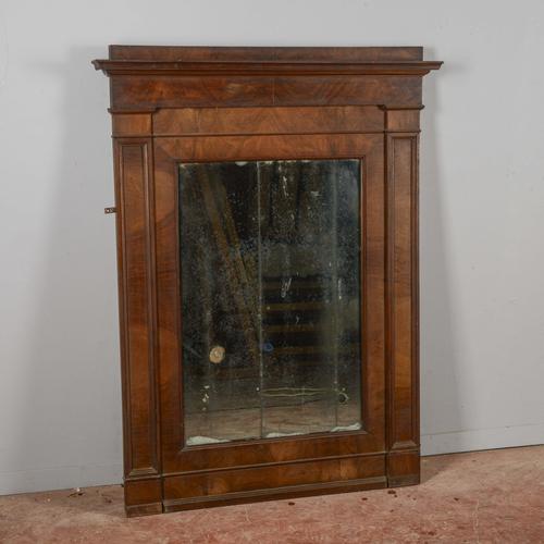 Traditional Empire Mirror in Walnut For Sale - Image 3 of 9
