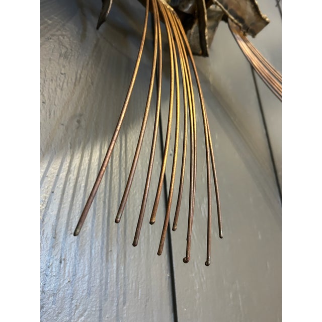 Vintage Brutalist Metal Wall Sculpture For Sale - Image 10 of 11