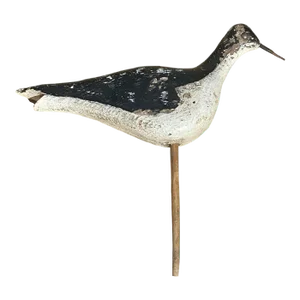Antique Carved & Painted Sandpiper Shorebird Decoy