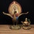 Vintage Gilt Bronze Sculpture of Mahamayuri Peacock King With Removable Deity Figure For Sale - Image 4 of 9