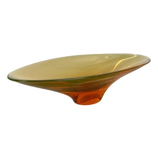 Murano Glass Bowl attributed to Flavio Poli, Italy, 1970s For Sale