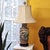 Vintage Chinese Famille Verte Style Porcelain Table Lamp With Hand Painted Birds & Peonies For Sale - Image 16 of 18