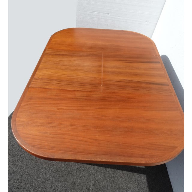 Brown Mid Century Scandinavian Extendable Dining Table by Diethelm Scanstyle D-Scan For Sale - Image 8 of 16