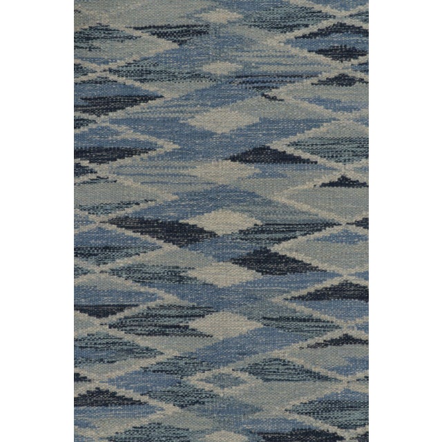 Textile Contemporary Scandinavian Style Geometric Wool Rug by Rug & Kilim, India For Sale - Image 7 of 10