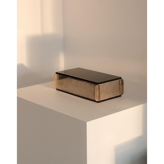 Italian Sculptural Box in Metal For Sale - Image 4 of 6