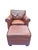 Vintage Restoration Hardware Style Leather Chair and Ottoman Set Great quality. Chair and ottoman in traditional red Said...