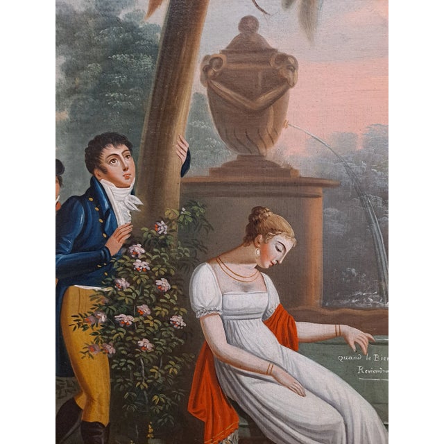 Figurative Late 18th Century French Trumeau Mirror For Sale - Image 3 of 12