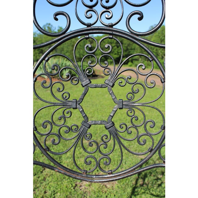 Lee L. Woodard & Sons Wrought Iron Patio Set From the Andalusian Collection—5 Pieces For Sale - Image 10 of 18