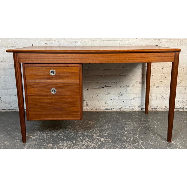 Mid-Century Modern Mid 20th Century Danish Modern Adjustable Teak Desk Attributed to Arne Vodder for Sibast For Sale - Image 3 of 14
