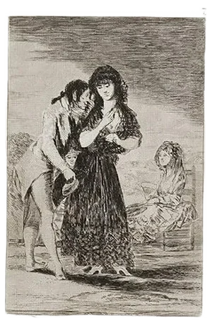 Ni asi la Distingue - Original Etching by Francisco Goya - 1799 1799