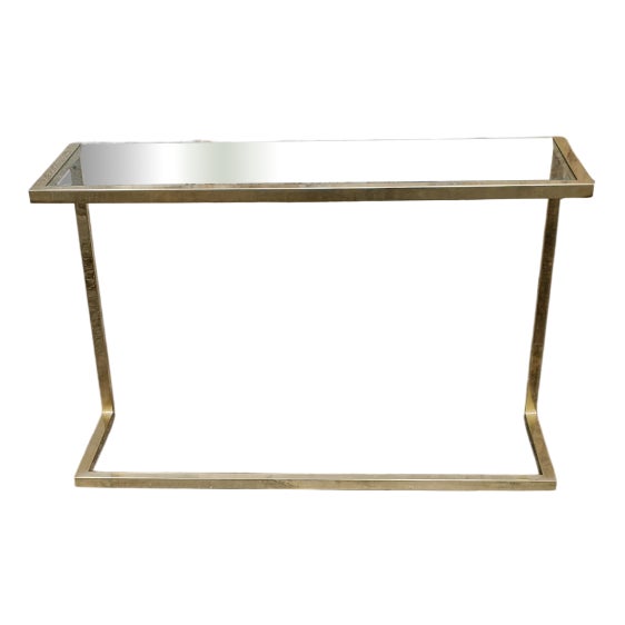Brass Console Table, 1970s For Sale